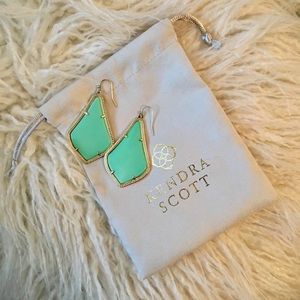**SOLD** Kendra Scott Alexandra Earrings in Mint